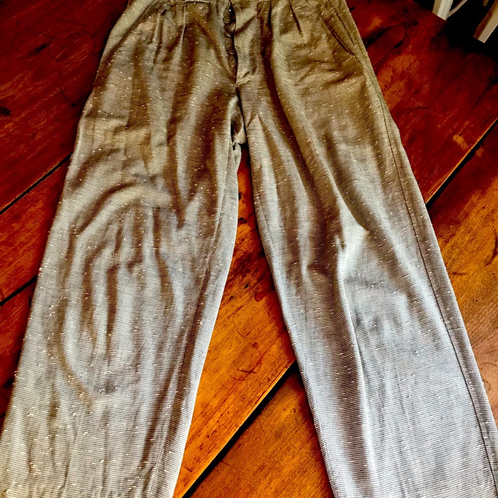 Vintage Armani, button fly trousers.